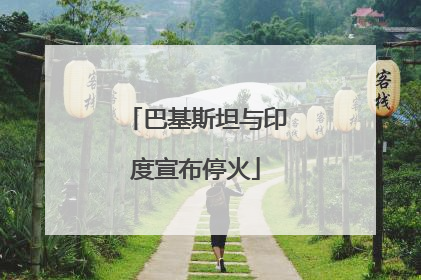 巴基斯坦与印度宣布停火