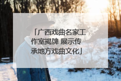 广西戏曲名家工作室揭牌 展示传承地方戏曲文化