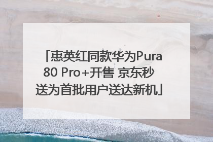 惠英红同款华为Pura 80 Pro+开售 京东秒送为首批用户送达新机