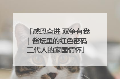 感恩奋进 双争有我｜酱坛里的红色密码 三代人的家国情怀