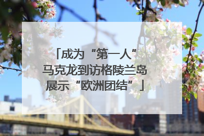 成为“第一人” 马克龙到访格陵兰岛展示“欧洲团结”