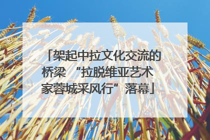架起中拉文化交流的桥梁 “拉脱维亚艺术家蓉城采风行”落幕