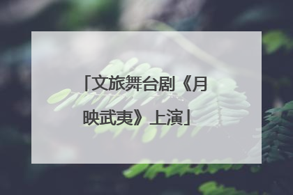 文旅舞台剧《月映武夷》上演