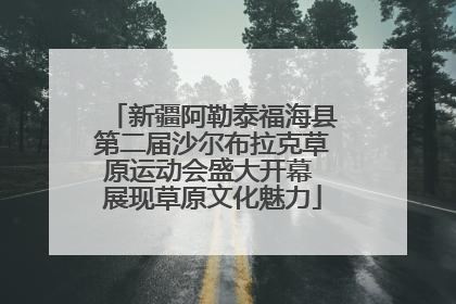 新疆阿勒泰福海县第二届沙尔布拉克草原运动会盛大开幕 展现草原文化魅力
