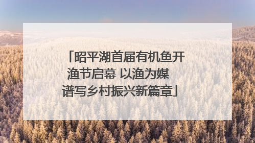 昭平湖首届有机鱼开渔节启幕 以渔为媒 谱写乡村振兴新篇章
