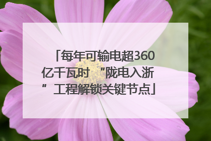 每年可输电超360亿千瓦时 “陇电入浙”工程解锁关键节点
