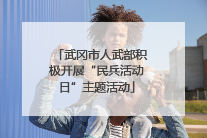 武冈市人武部积极开展“民兵活动日”主题活动