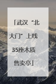 武汉“北大门”上线35座木质售卖亭