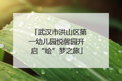 武汉市洪山区第一幼儿园悦馨园开启“绘”梦之旅