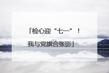 检心迎“七一”！我与党旗合张影