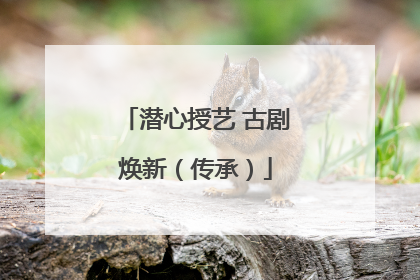 潜心授艺 古剧焕新（传承）