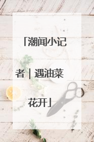 潮闻小记者｜遇油菜花开