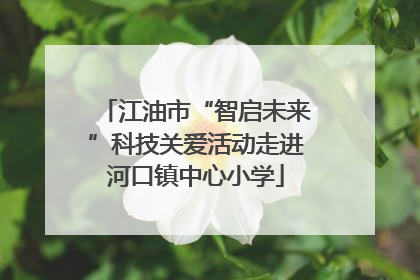 江油市“智启未来”科技关爱活动走进河口镇中心小学