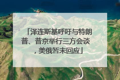 泽连斯基呼吁与特朗普、普京举行三方会谈，美俄暂未回应