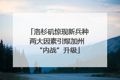 洛杉矶惊现新兵种 两大因素引爆加州“内战”升级