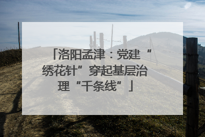洛阳孟津：党建“绣花针”穿起基层治理“千条线”