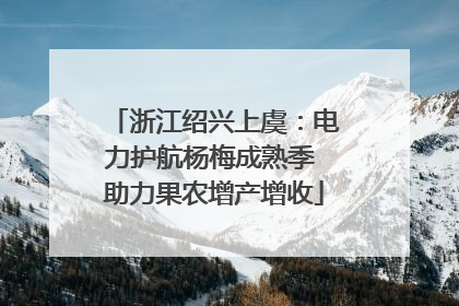浙江绍兴上虞：电力护航杨梅成熟季 助力果农增产增收