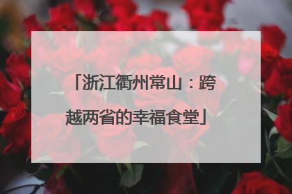 浙江衢州常山：跨越两省的幸福食堂