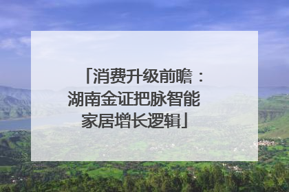 消费升级前瞻：湖南金证把脉智能家居增长逻辑