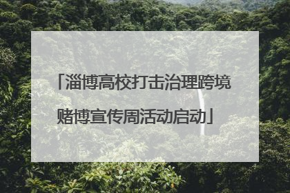 淄博高校打击治理跨境赌博宣传周活动启动