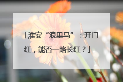 淮安“浪里马”：开门红，能否一路长红？