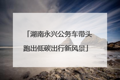 湖南永兴公务车带头跑出低碳出行新风景