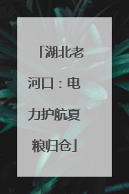 湖北老河口：电力护航夏粮归仓