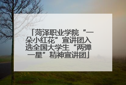 菏泽职业学院“一朵小红花”宣讲团入选全国大学生“两弹一星”精神宣讲团