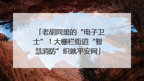 老胡同里的“电子卫士”！大栅栏街道“智慧消防”织就平安网