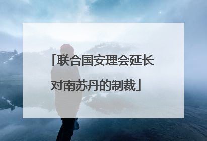 联合国安理会延长对南苏丹的制裁