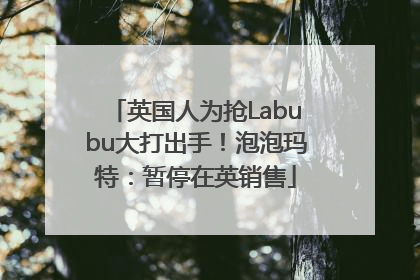 英国人为抢Labubu大打出手！泡泡玛特：暂停在英销售