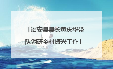 诏安县县长黄庆华带队调研乡村振兴工作