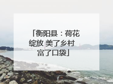 衡阳县：荷花绽放 美了乡村 富了口袋