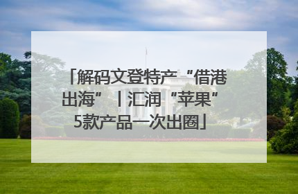 解码文登特产“借港出海”丨汇润“苹果”5款产品一次出圈