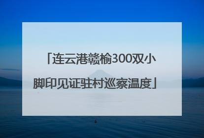 连云港赣榆300双小脚印见证驻村巡察温度