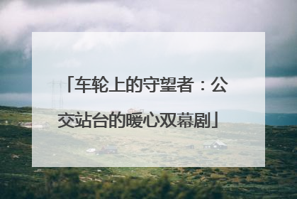 车轮上的守望者：公交站台的暖心双幕剧