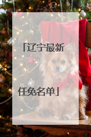 辽宁最新任免名单