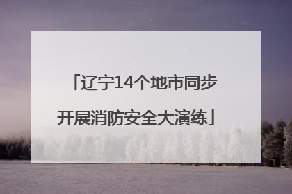 辽宁14个地市同步开展消防安全大演练