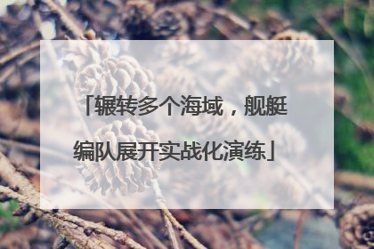 辗转多个海域，舰艇编队展开实战化演练