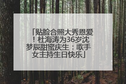 贴脸合照大秀恩爱！杜海涛为36岁沈梦辰甜蜜庆生：歌手女主持生日快乐