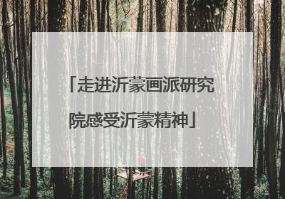 走进沂蒙画派研究院感受沂蒙精神