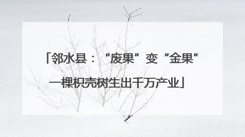 邻水县：“废果”变“金果” 一棵枳壳树生出千万产业