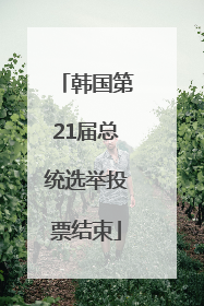 韩国第21届总统选举投票结束