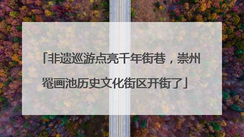 非遗巡游点亮千年街巷，崇州罨画池历史文化街区开街了