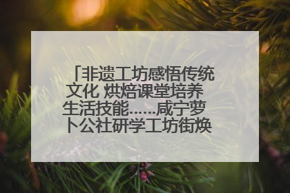 非遗工坊感悟传统文化 烘焙课堂培养生活技能……咸宁萝卜公社研学工坊街焕新迎“双节”
