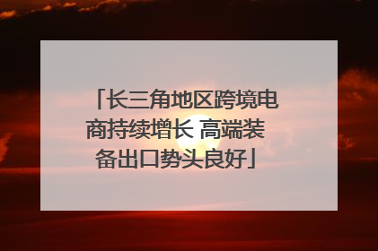 长三角地区跨境电商持续增长 高端装备出口势头良好
