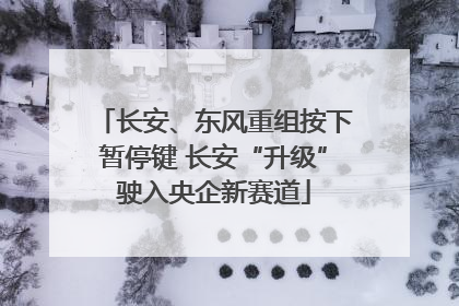 长安、东风重组按下暂停键 长安“升级”驶入央企新赛道