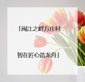 闽江之畔方庄村：智在匠心造龙舟