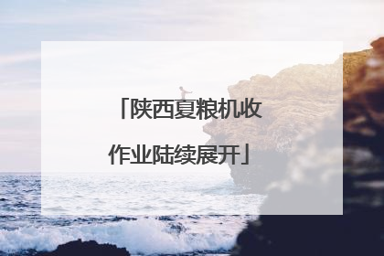 陕西夏粮机收作业陆续展开
