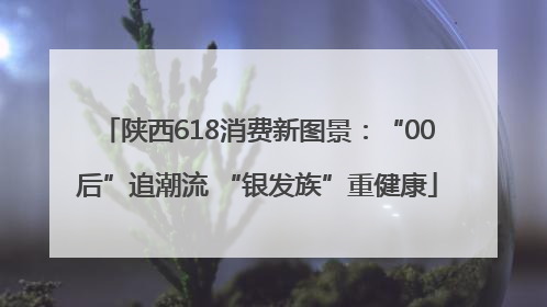 陕西618消费新图景：“00后”追潮流 “银发族”重健康